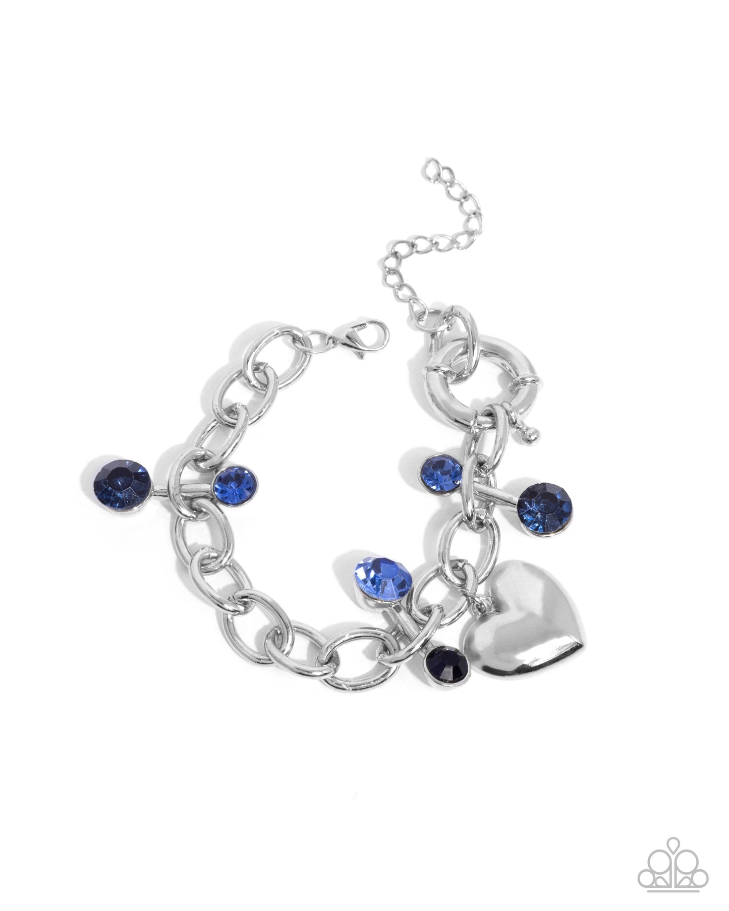 Complete Look Blue heart necklace & bracelet set