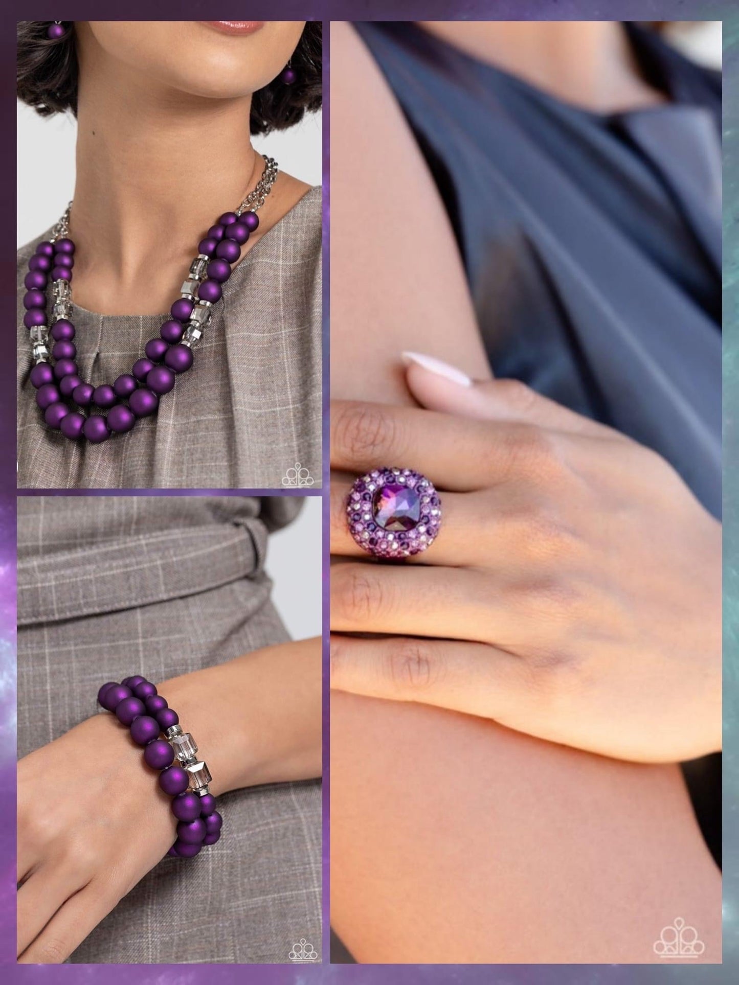 Glistening Grit - purple