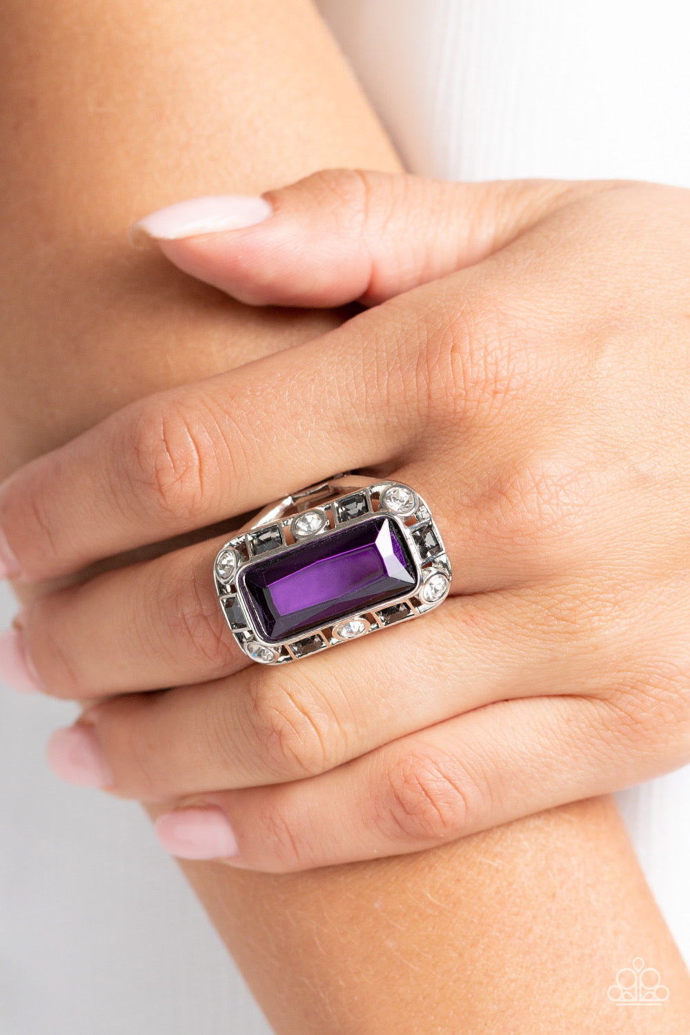 Radiant rhinestones - purple