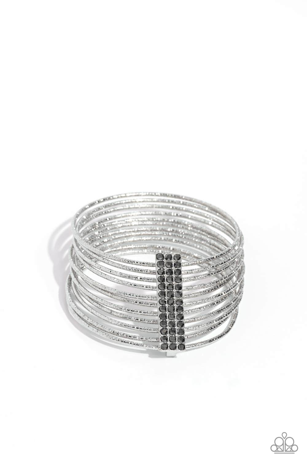 Shimmery silhouette – silver ￼