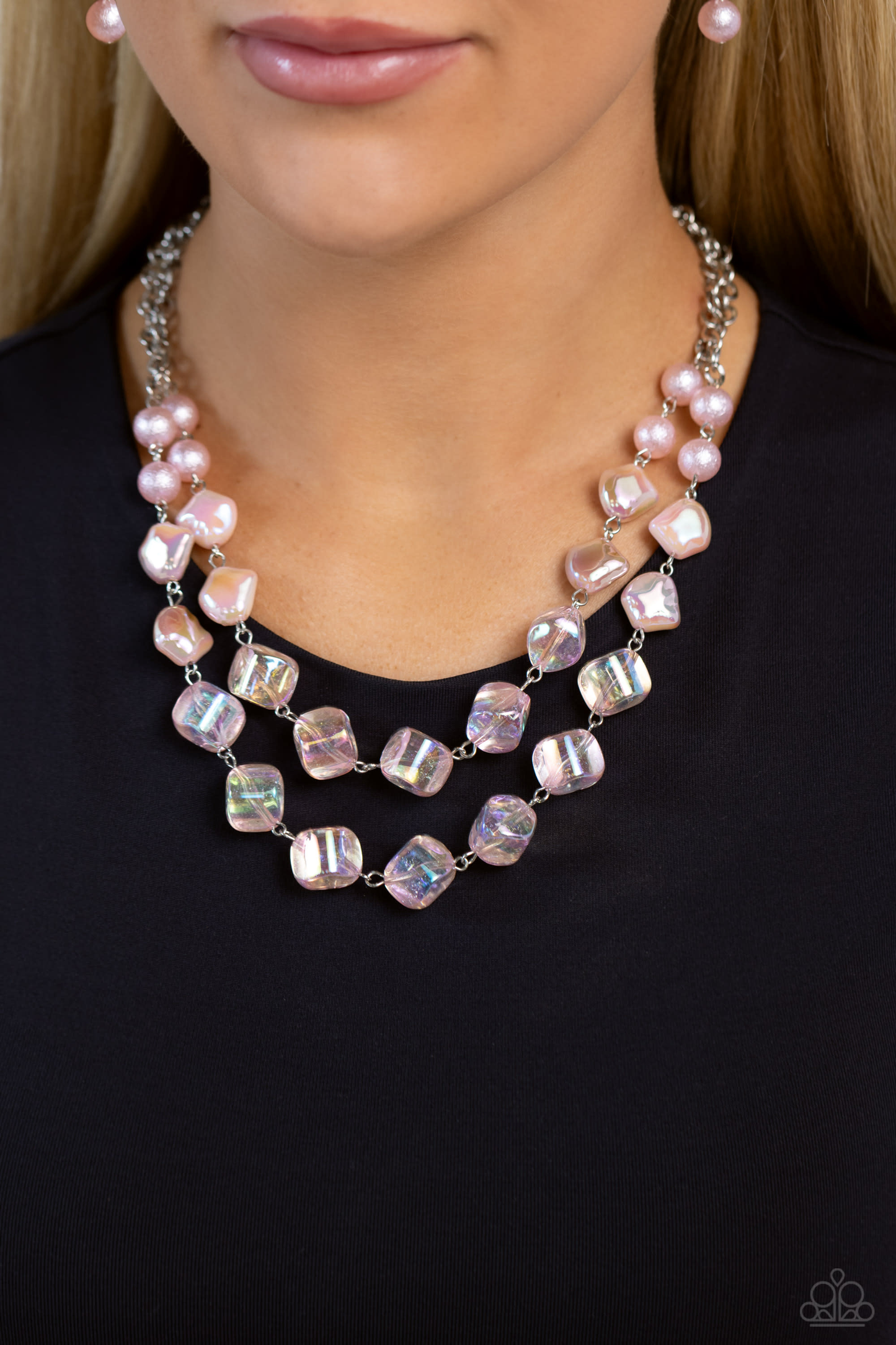 Cubed Cameo - Pink