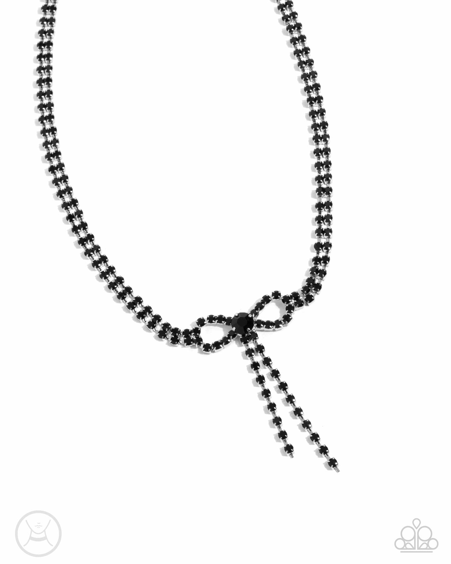 Complete Look Black bow necklace & bracelet