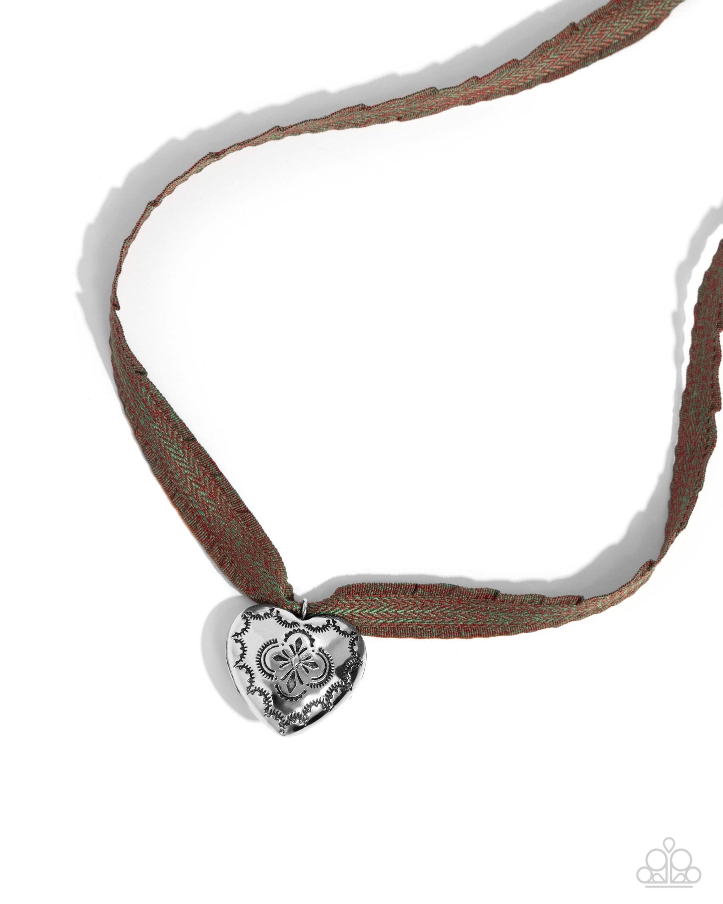 Complete Look Brown Heart ribbon and earring set