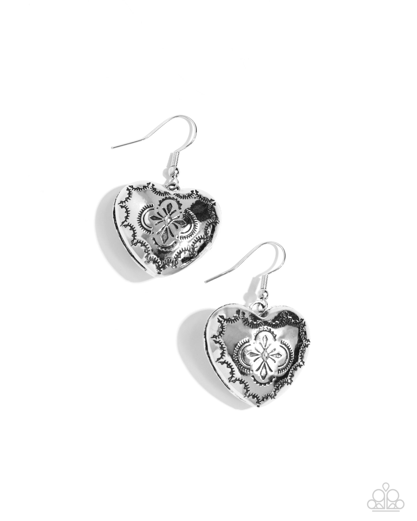 Complete Look Brown Heart ribbon and earring set