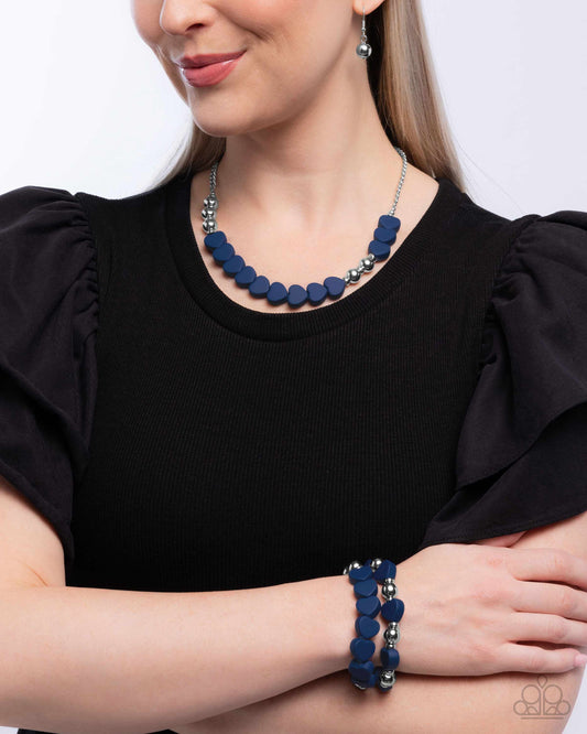 Complete Look blue necklace set