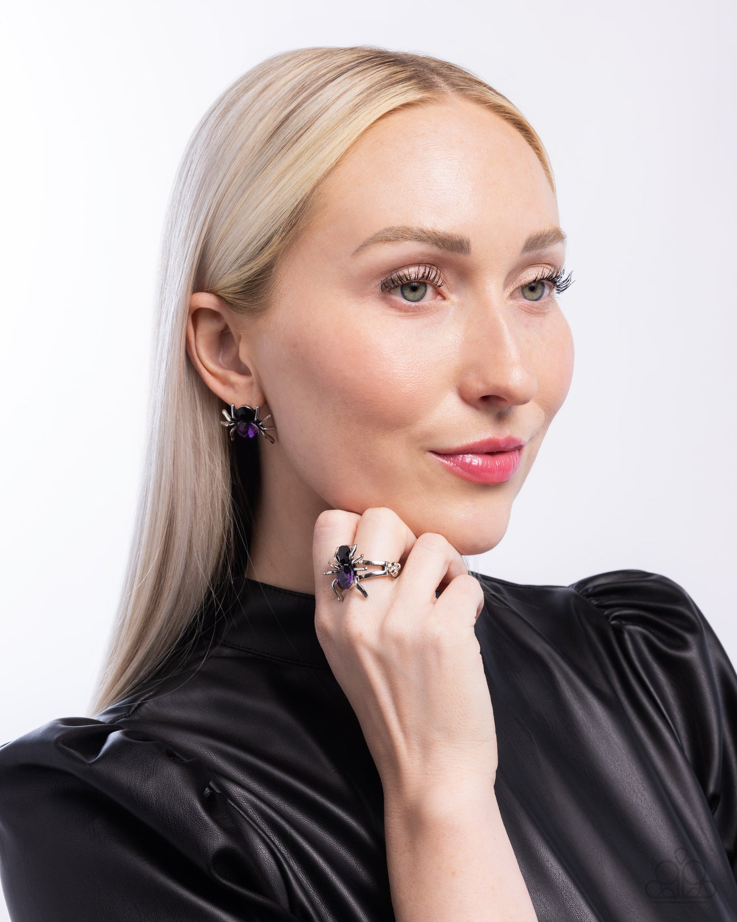 Complete Look Spider earring and ring set