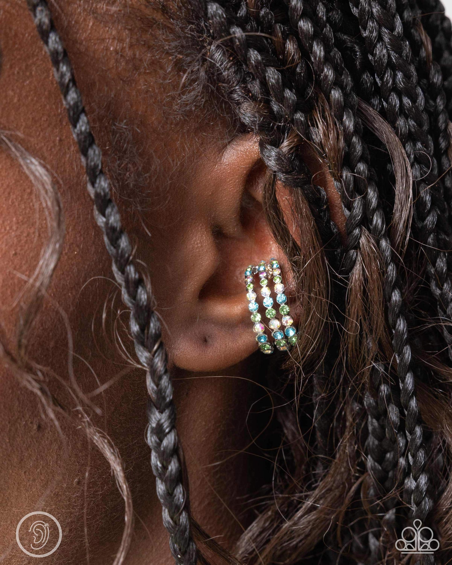Complete Look multi ear cuff and mini hoop set