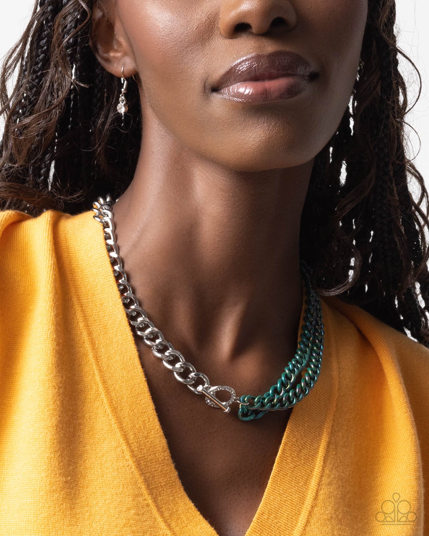 Complete Look green and silver