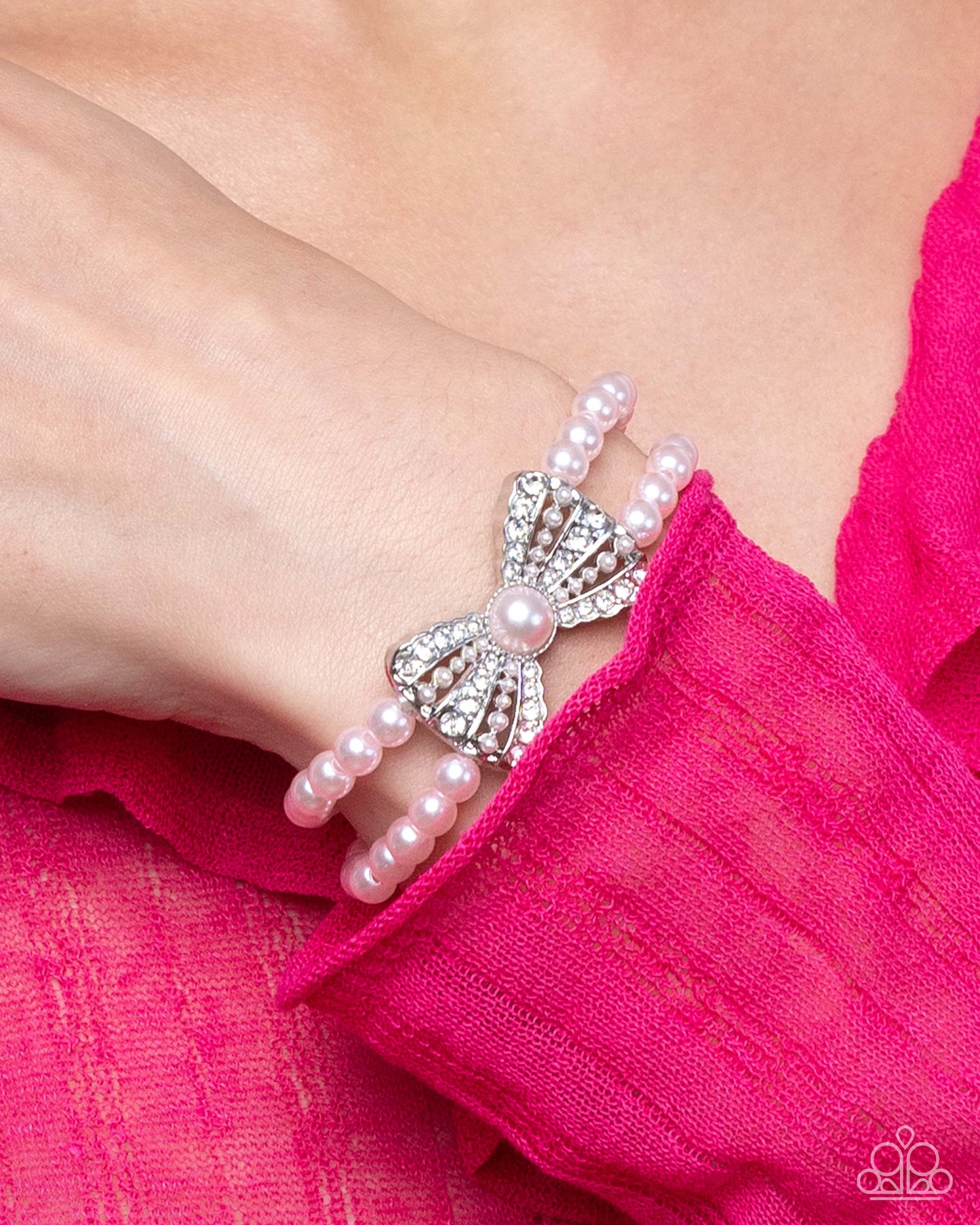 Complete Look pink bow and earring set
