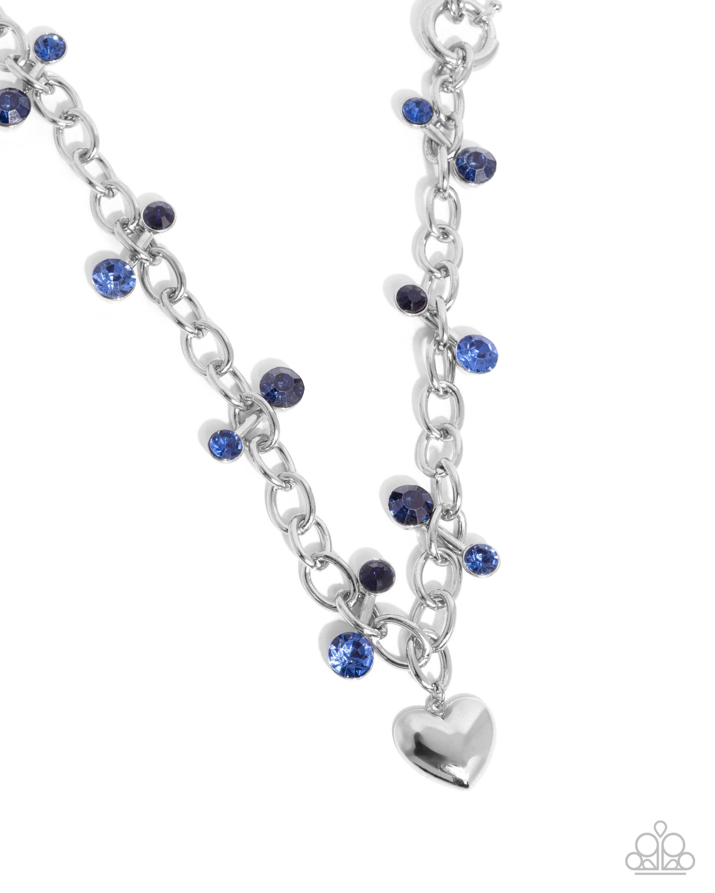 Complete Look Blue heart necklace & bracelet set