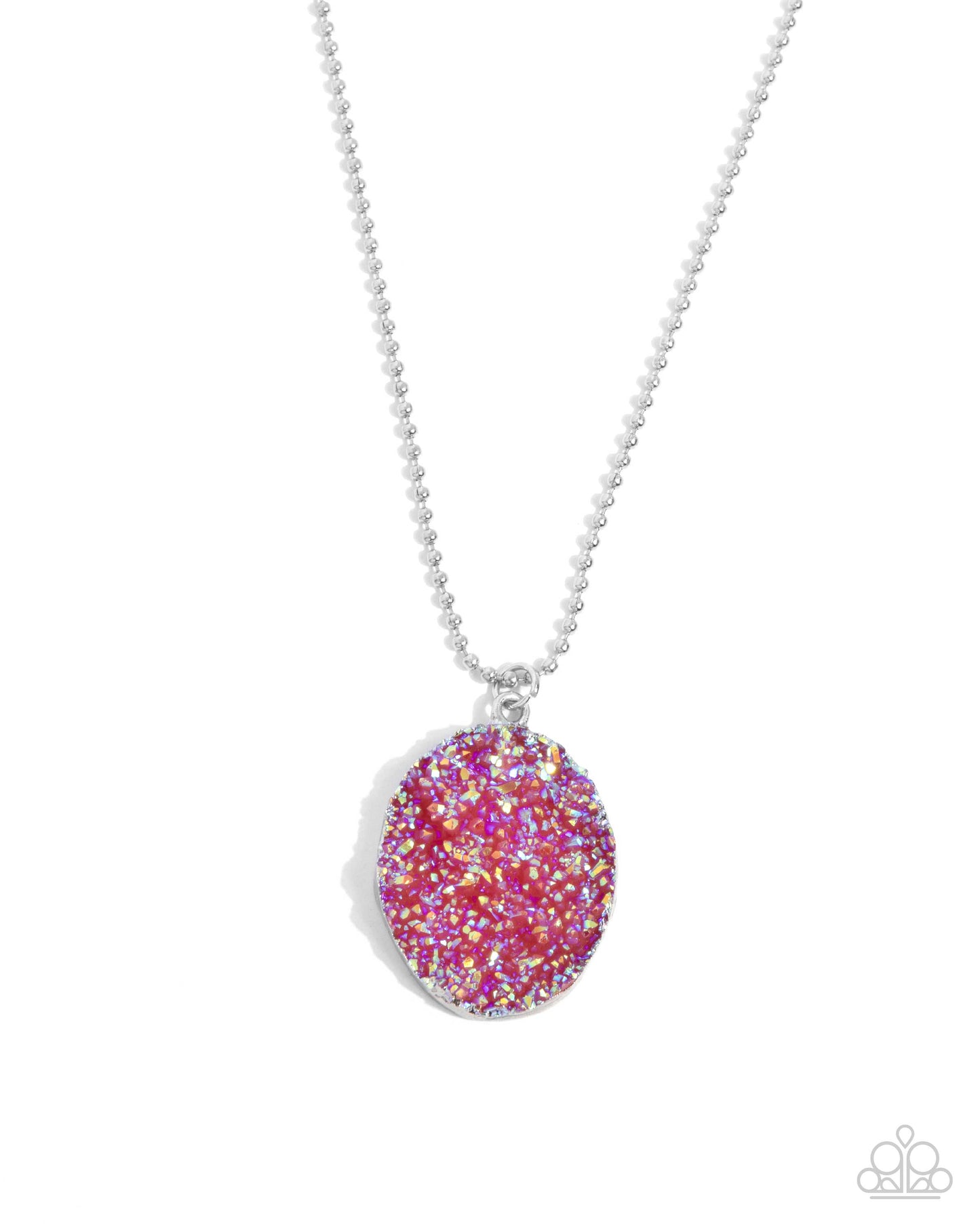 Complete Look pink multi necklace and earring set