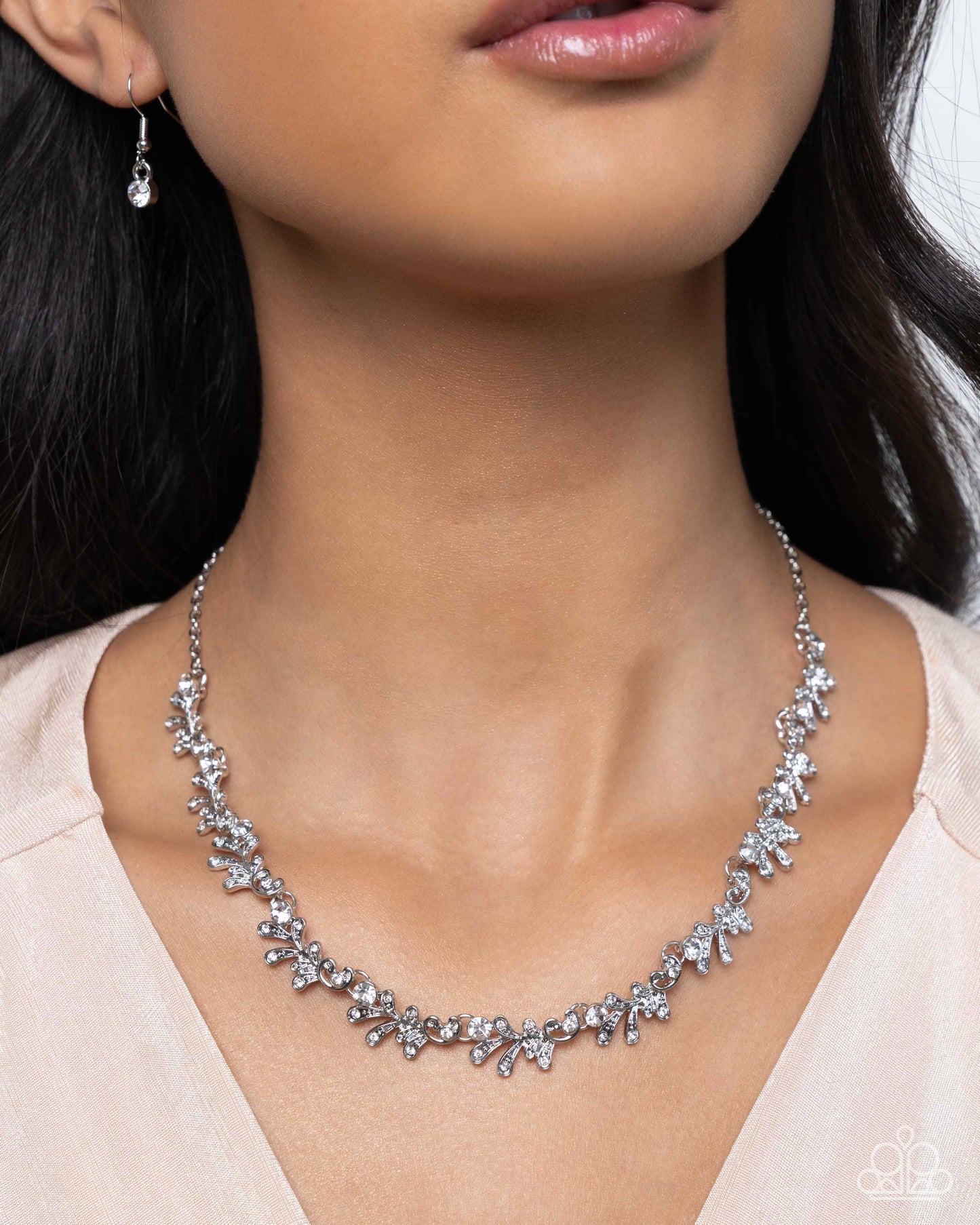 Complete Look Rhinestone necklace and bracelet set