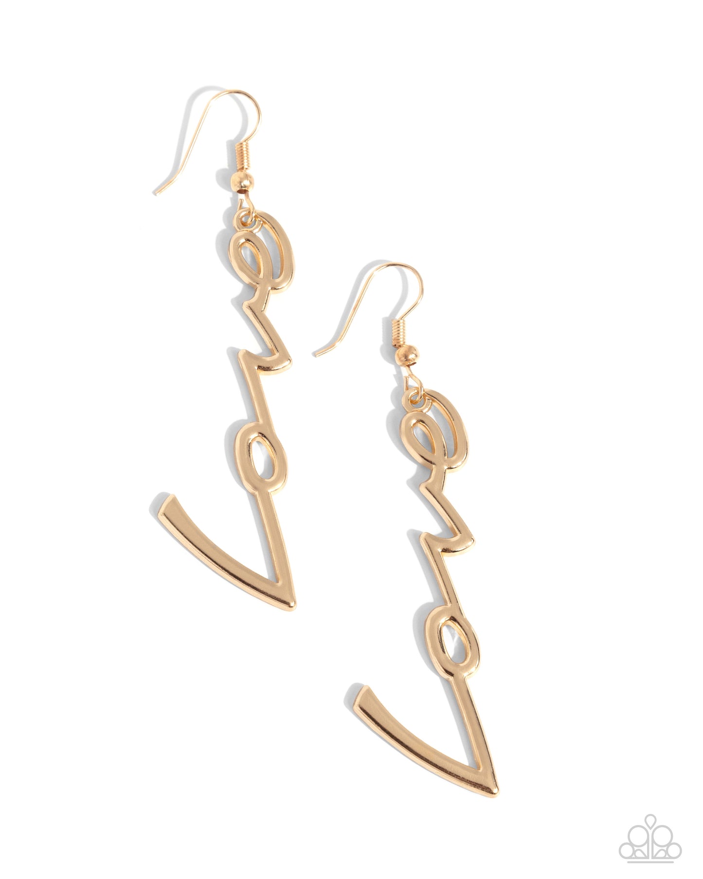 Light – catching letters – gold