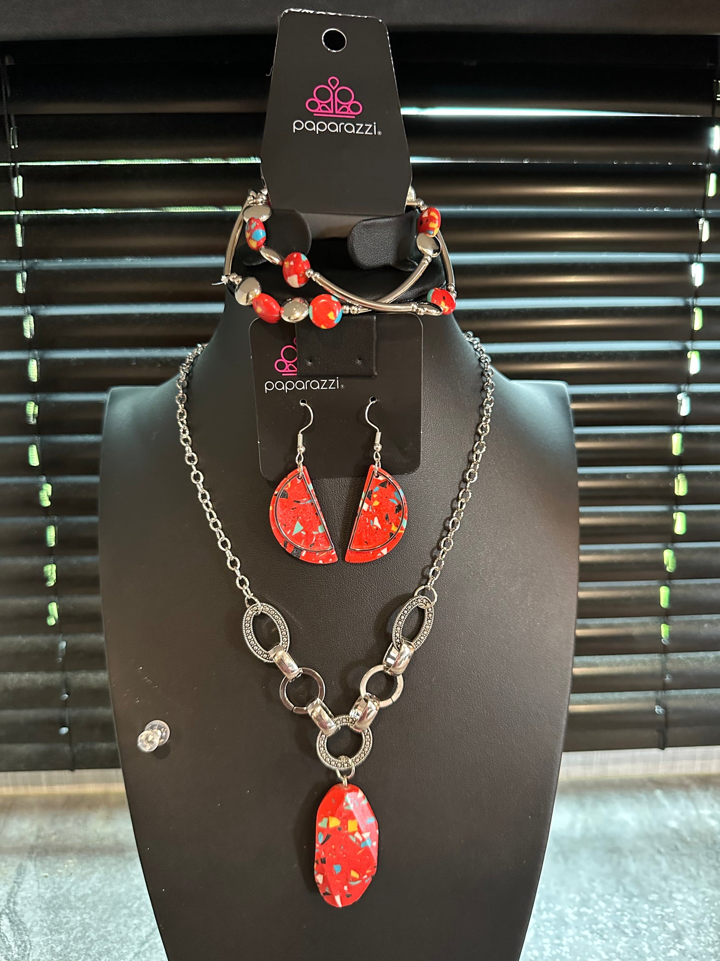 Necklace, earring bracelet set