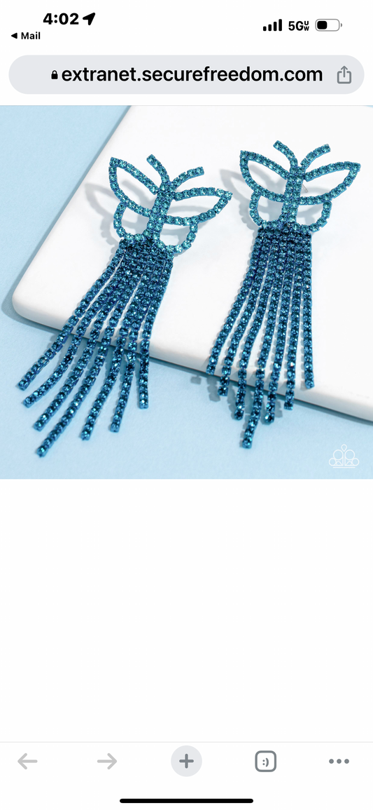 Billowing Butterflies - Blue